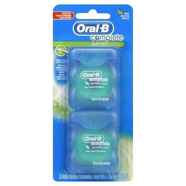  Set 2 chỉ nha khoa Oral-B Complete Satin Floss Dental Floss - Mint 