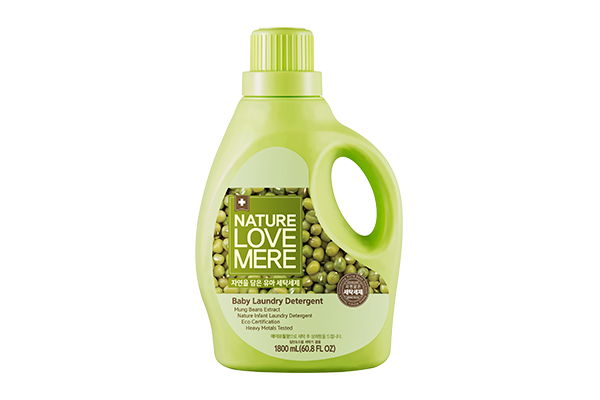 (S05/27) NK - Nước giặt quần áo trẻ em thuần chay Nature Love Mere chiết xuất Đậu xanh 1.8L 