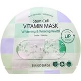  NK - Hộp 10 miếng mặt nạ dưỡng sáng, làm dịu da Banobagi Stem Cell Vitamin Mask Whitening & Relaxing Revital 