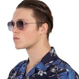  Kính Calvin Klein Grey Gradient Pilot Unisex Sunglasses CK20120S 045 55 