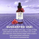  Siro bổ sung sắt Iron Organic Mary Ruth's cho bé 1 đến 3 tuổi 2Oz 60ml 