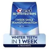  Hộp 28 miếng (14 cặp) dán trắng răng Crest 3D whitestrips 1 week smile trasformation Levels 8 