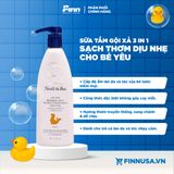  Sữa tắm gội xả cho bé 3in1 Noodle & Boo Kinder - Creme Douce 16Oz 473ml 