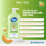  Sữa tắm gội cho bé Dial Kids 2-in-1 Body+Hair Wash Melon 32Oz 946ml 