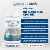  NK - Viên uống bổ sung DHA Nordic Naturals children's DHA Strawberry 250mg 90 viên 