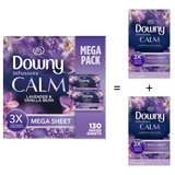  Giấy thơm quần áo Downy Infusions Calm Lavender and Vanilla Bean 65 tờ 