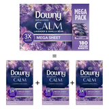  Giấy thơm quần áo Downy Infusions Calm Lavender and Vanilla Bean 65 tờ 
