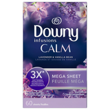  Giấy thơm quần áo Downy Infusions Calm Lavender and Vanilla Bean 60 tờ 