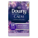  Giấy thơm quần áo Downy Infusions Calm Lavender and Vanilla Bean 60 tờ 