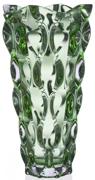 Bình hoa pha lê Samba Light Green 30.5cm Bohemia Treasury