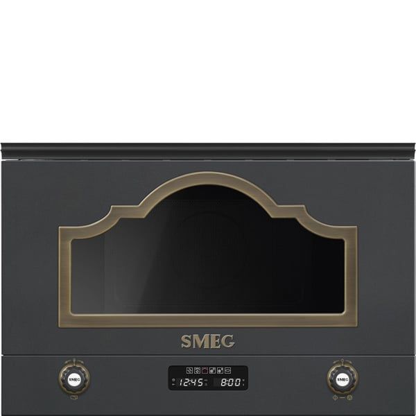 Lò vi sóng kèm nướng Smeg Cortina MP722AO màu đen