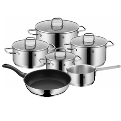 Bộ nồi WMF Inspiration 6 món kèm quánh và chảo chống dính WMF Devil 24/28 cm