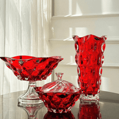 Chân bồng pha lê Bohemia Samba 30,5cm nhiều màu