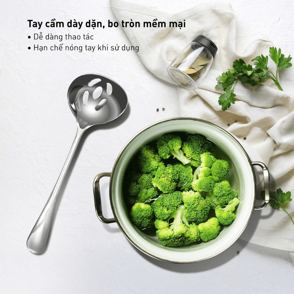 Muỗng ăn lẩu inox 22.5cm GKÖCH BC2005