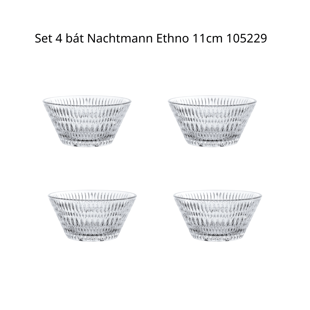 Bát pha lê Nachtmann Ethno 11cm/16,5cm/27cm