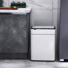 Thùng rác cảm ứng ELPHECO nắp inox 30L/40L có thùng rác rời bên trong & khử mùi ozone, nhiều màu