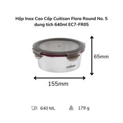 Hộp Inox Cao Cấp Cuitisan Flora nhiều dung tích