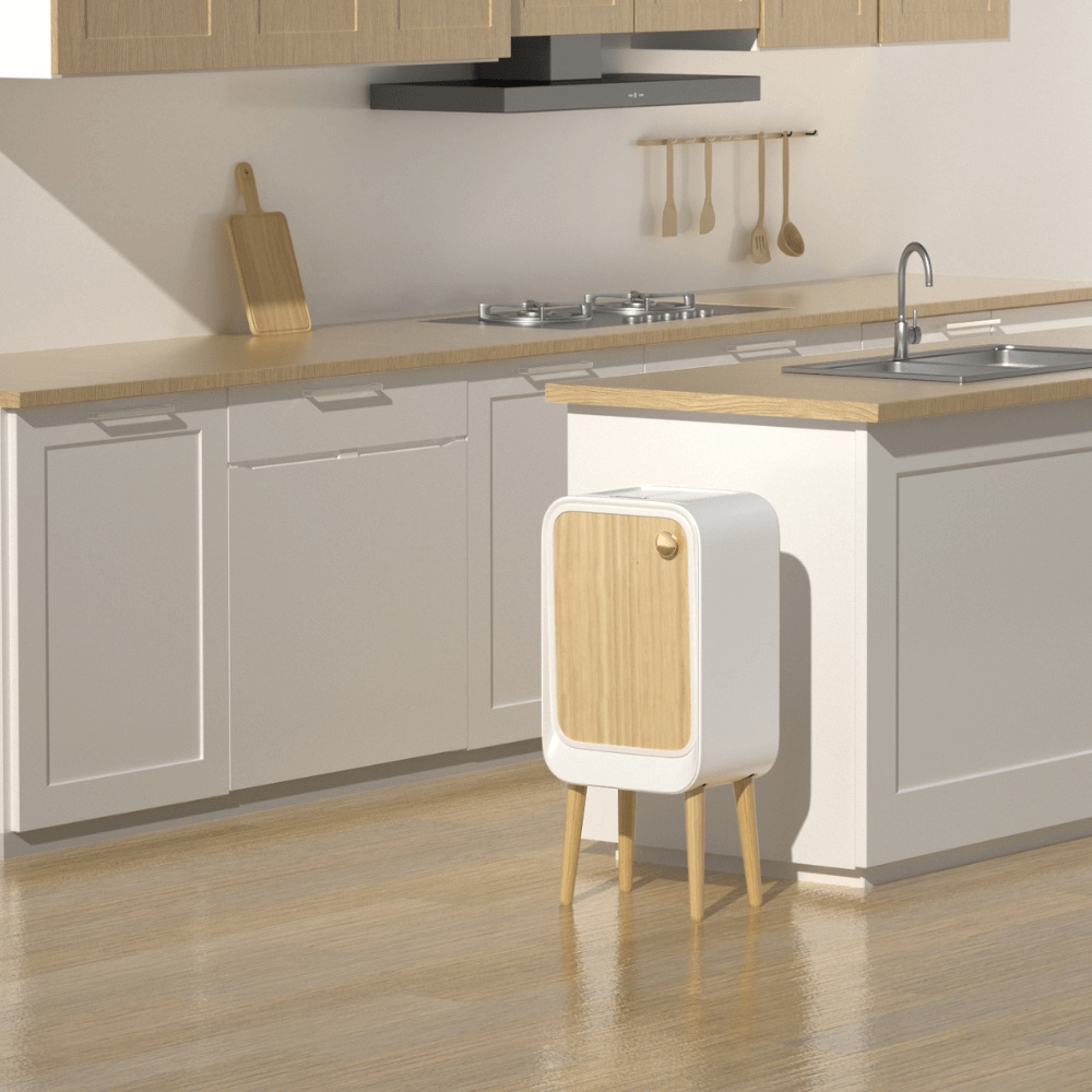 Thùng rác cảm biến ELPHECO mở hai cánh có chân 20L, nhiều màu