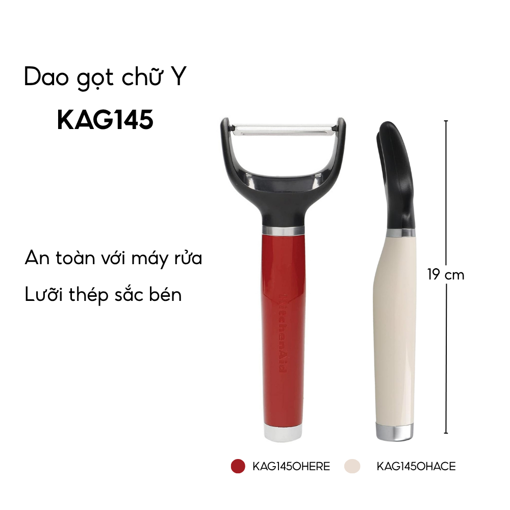 Dao gọt chữ Y KitchenAid Coreline KAG145 nhiều màu