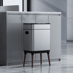 Thùng rác cảm ứng ELPHECO nắp inox 20 L có thùng rác rời bên trong, có chân & khử mùi ozone, nhiều màu