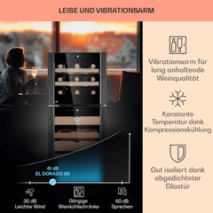 Tủ tích hợp cigar, rượu vang Klarstein 89L