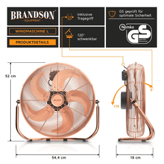 Quạt sàn Brandson 5 cánh nội địa Đức