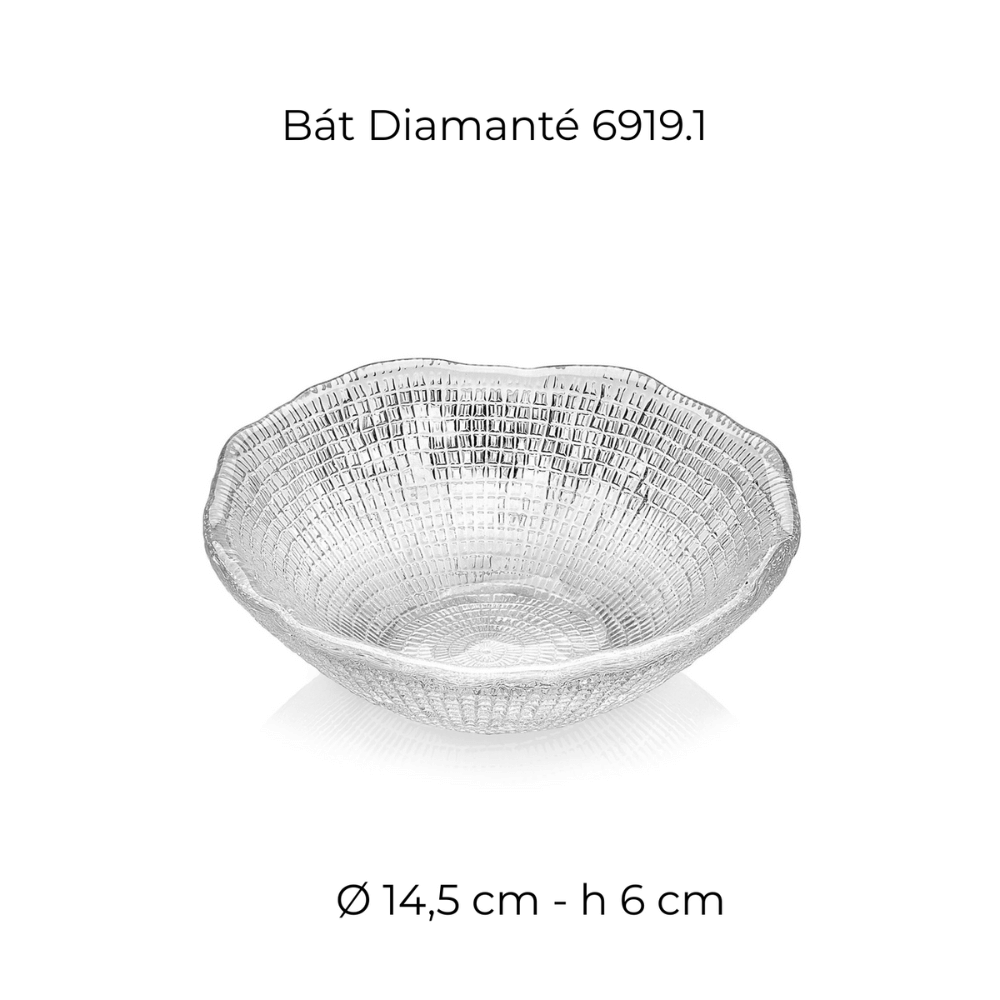 Bát pha lê IVV Diamante, nhiều màu, nhiều kích cỡ