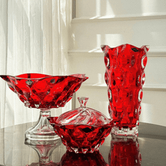 Thố pha lê Bohemia Samba 21cm nhiều màu