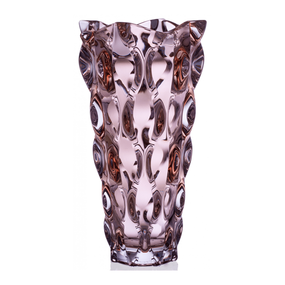 Bình hoa pha lê Bohemia Samba 30,5 cm nhiều màu