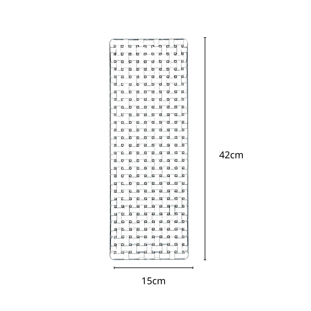 Đĩa pha lê chữ nhật dài Nachtmann Bossa Nova 28/42cm