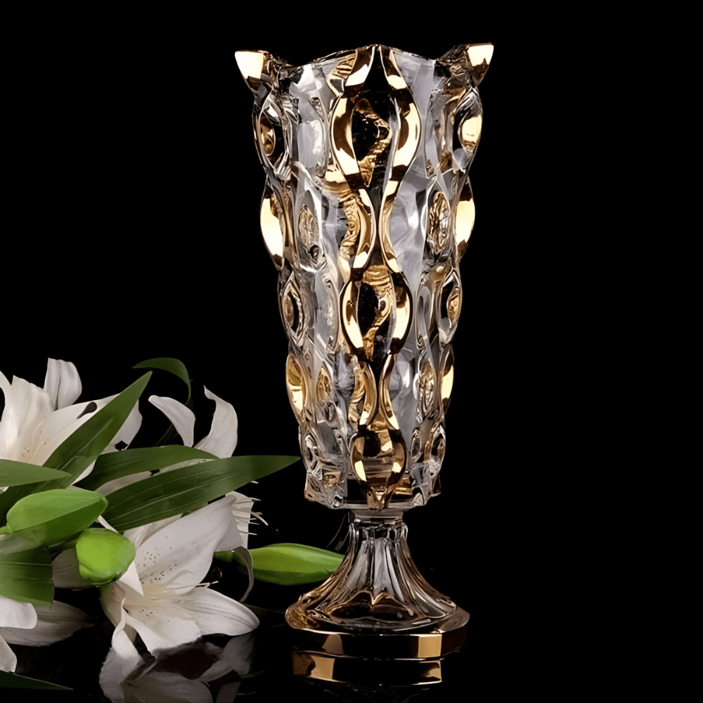 Bình hoa pha lê chân đế Bohemia Samba