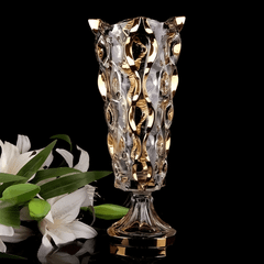 Bình hoa pha lê chân đế Bohemia Samba