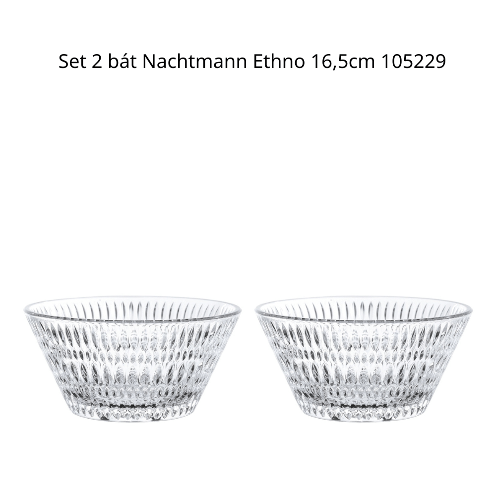 Bát pha lê Nachtmann Ethno 11cm/16,5cm/27cm