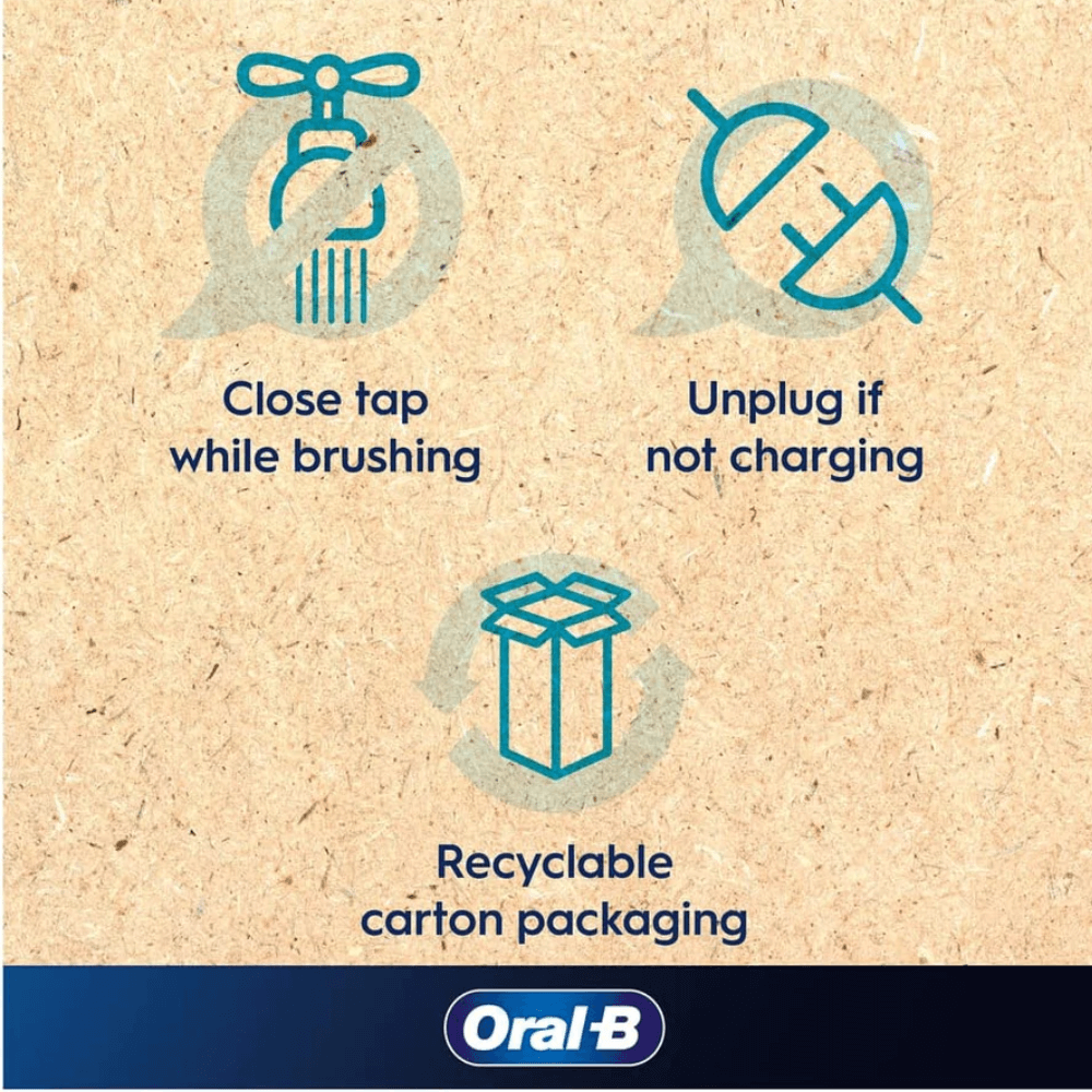 Set 2 bàn chải điện ORAL-B Pro 3 3900 màu đen và hồng