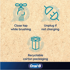 Set 2 bàn chải điện ORAL-B Pro 3 3900 màu đen và hồng