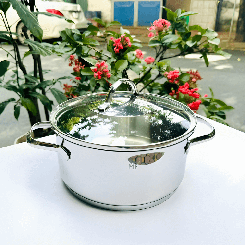 Bộ nồi WMF Provence Plus 5 món kèm quánh và chảo thép WMF 24cm