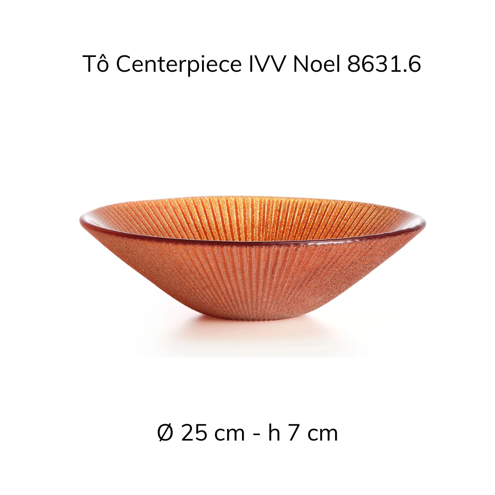 Tô Centerpiece 25cm IVV Noel, nhiều màu