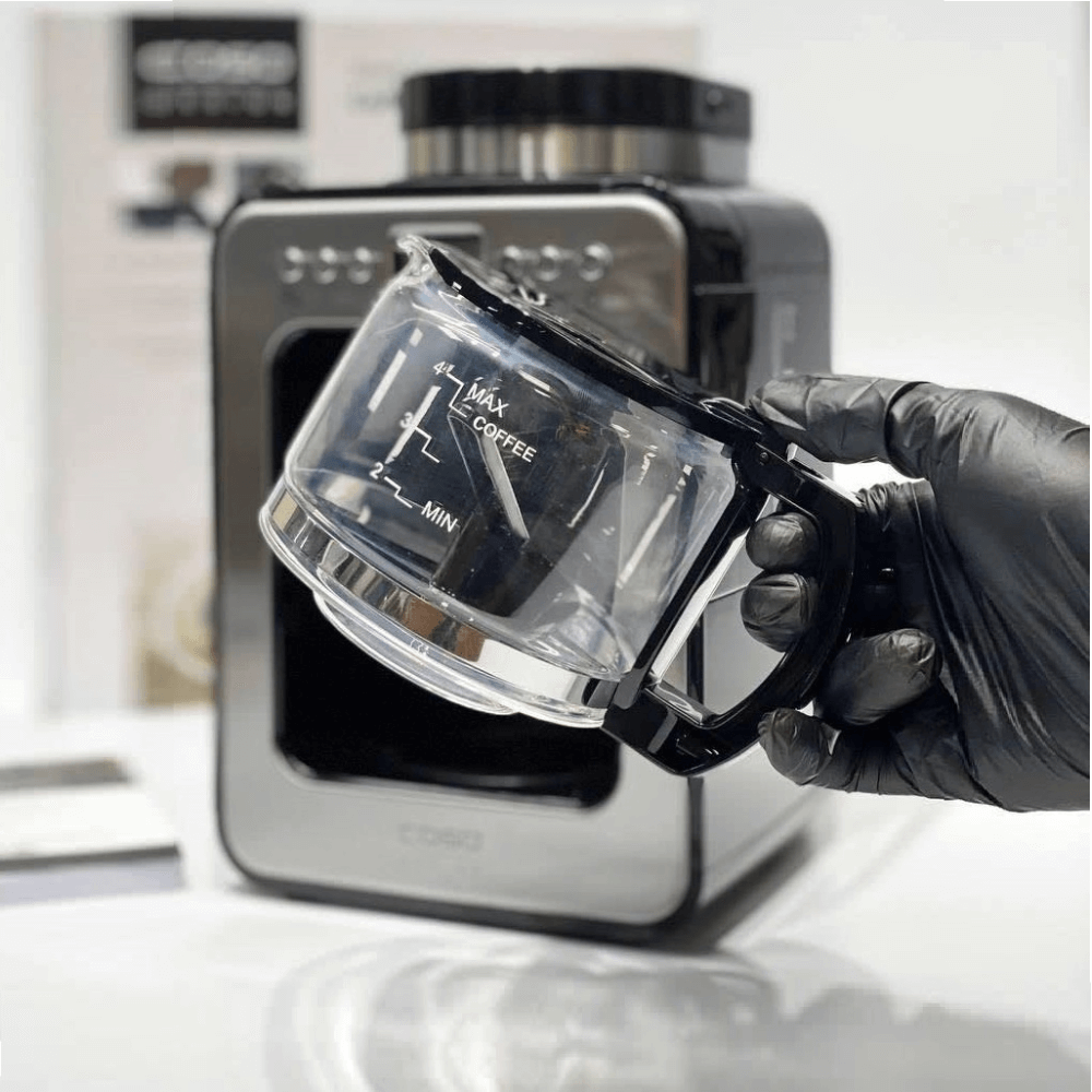 Máy pha cà phê mini kèm xay CASO Coffee Compact Electronic 600W