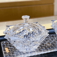 Thố pha lê Bohemia Samba 21cm nhiều màu