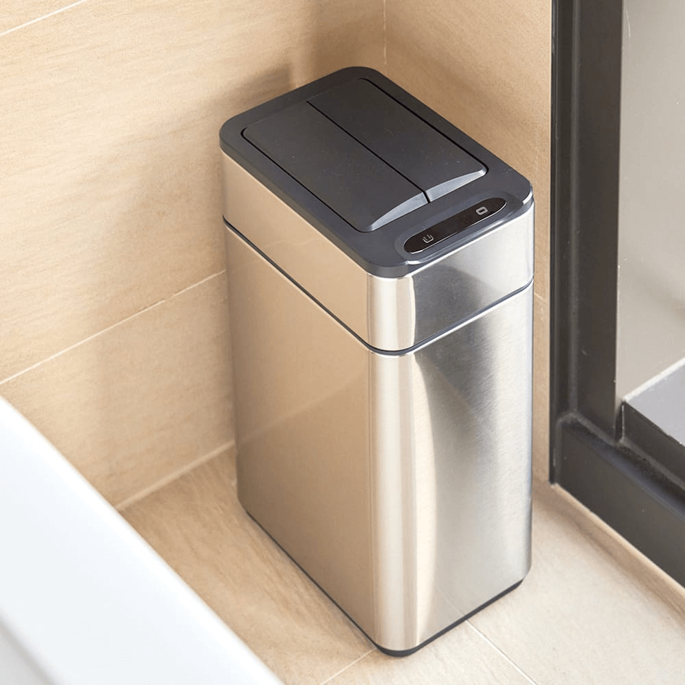 Thùng rác cảm biến ELPHECO mở hai cánh có kẹp giữ túi rác nhiều dung tích, nhiều màu