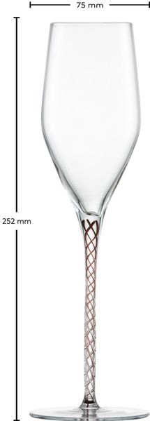 Bộ 2 ly champagne pha lê Zwiesel Glas Spirit aubergine 121620 254ml
