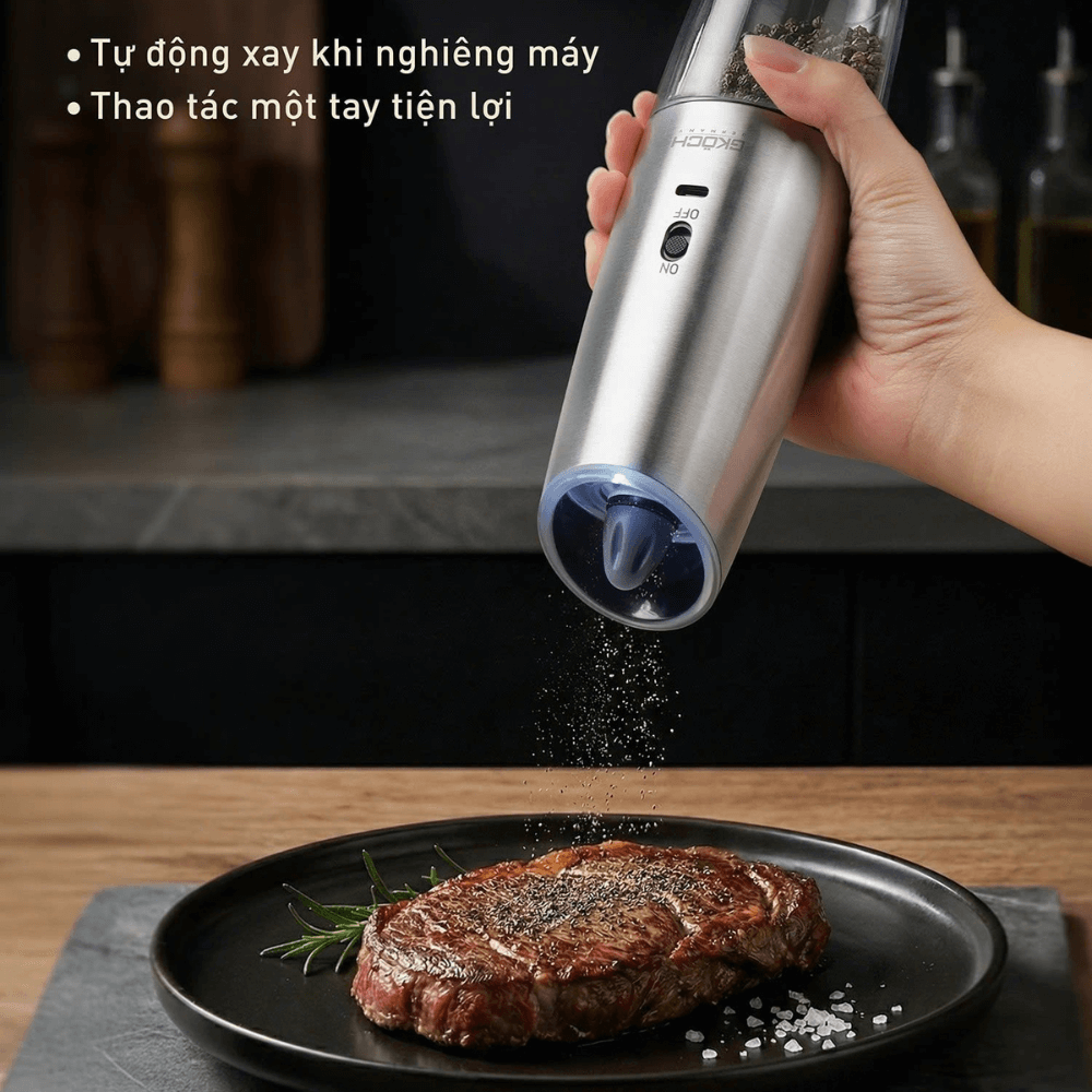 Máy xay gia vị tiêu, muối GKÖCH KYMQ-57A