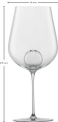 Bộ 2 ly rượu vang pha lê Zwiesel Glas Air Sense 122184 631ml