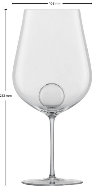 Bộ 2 ly rượu vang pha lê Zwiesel Bordeaux Glas Air Sense 122187 843ml