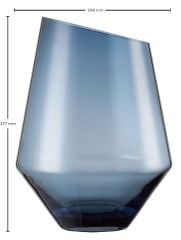 Bình hoa Zwiesel Glas Diamonds Grob blau 122217 màu xanh