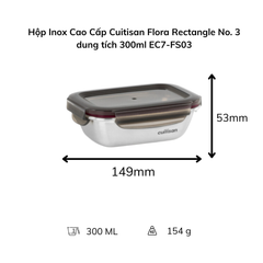 Hộp Inox Cao Cấp Cuitisan Flora nhiều dung tích
