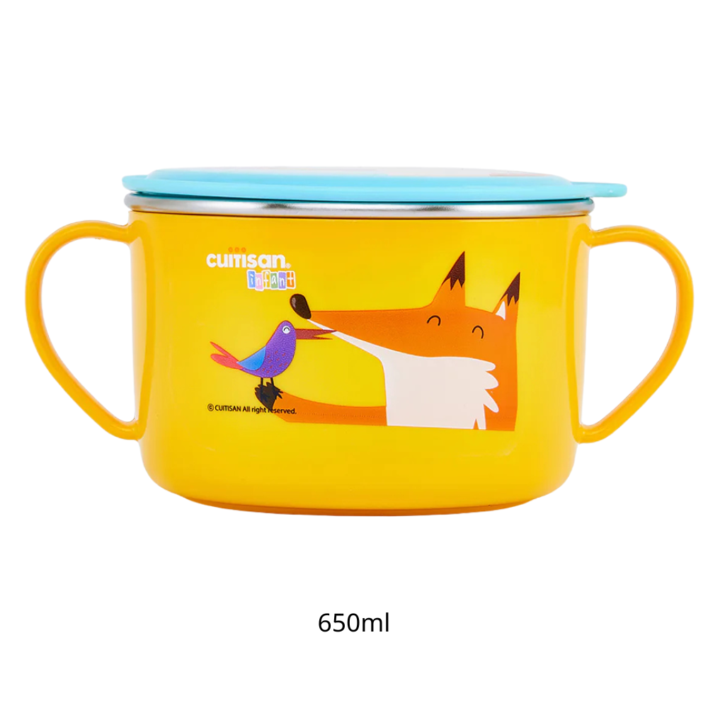 Bát Inox 316 Cuitisan 2 trong 1 400ml/650ml kháng khuẩn cao cấp nhiều màu