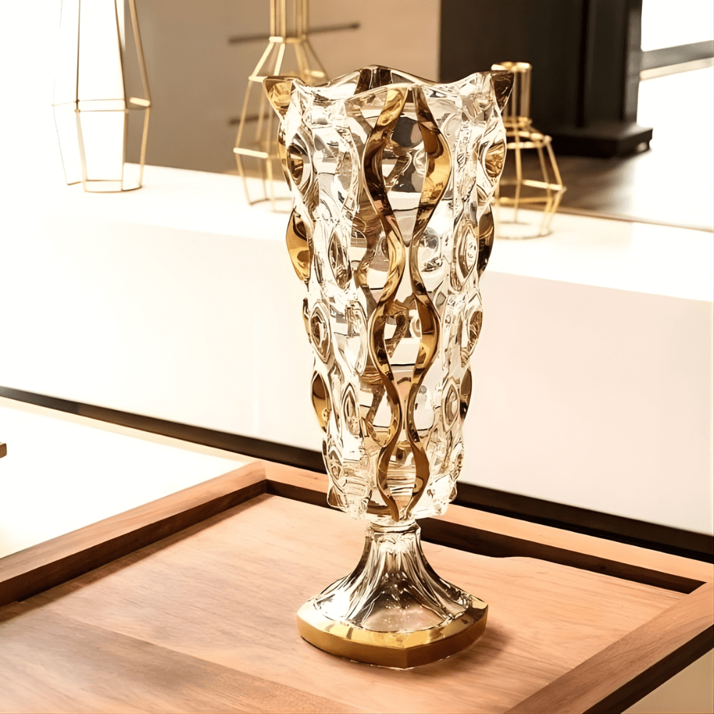 Bình hoa pha lê chân đế Bohemia Samba