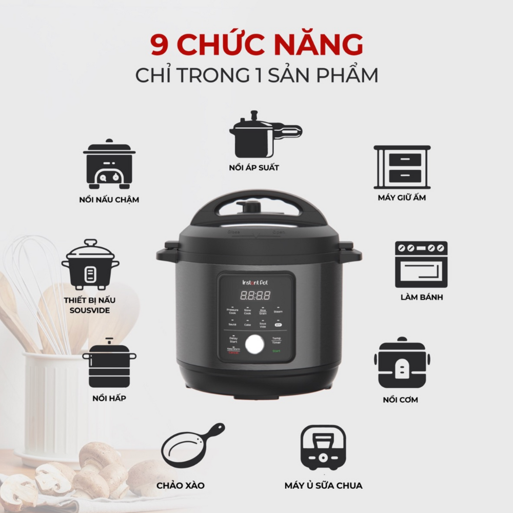 Nồi áp suất điện Instant Pot Essential 5,7 Lit 9in1