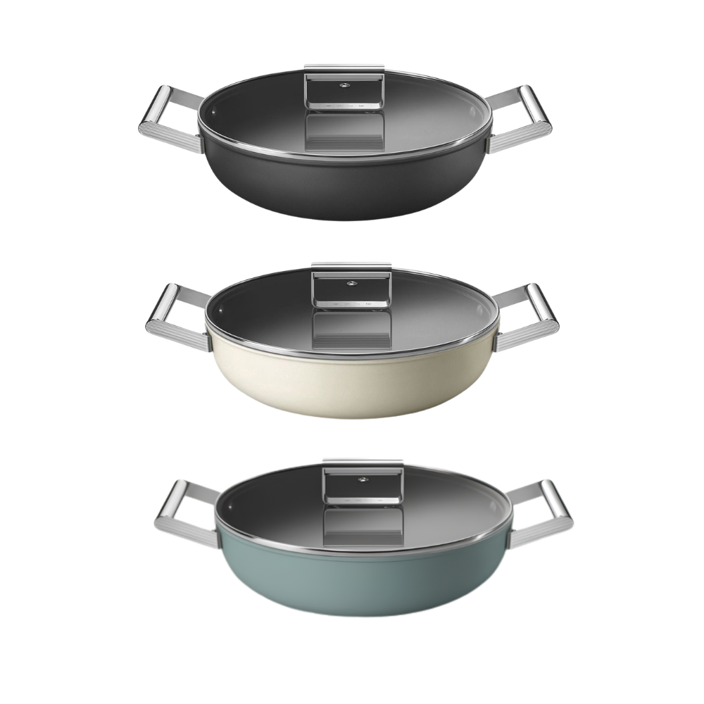 Nồi chảo SMEG DPF2812 28cm kèm vung kính